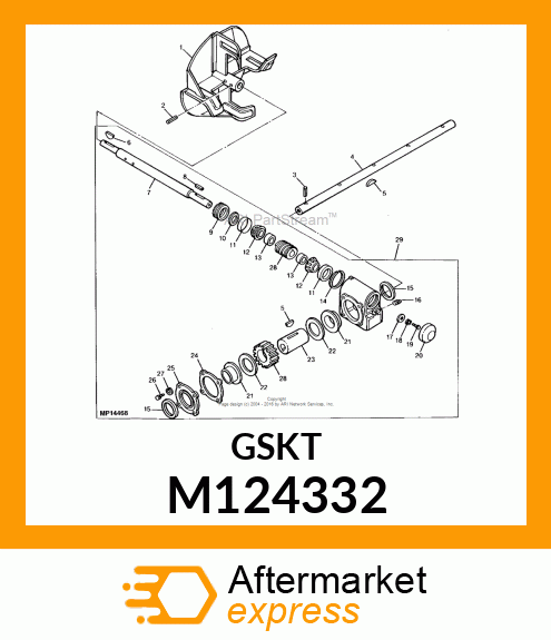 GASKET, GEAR CASE COVER M124332