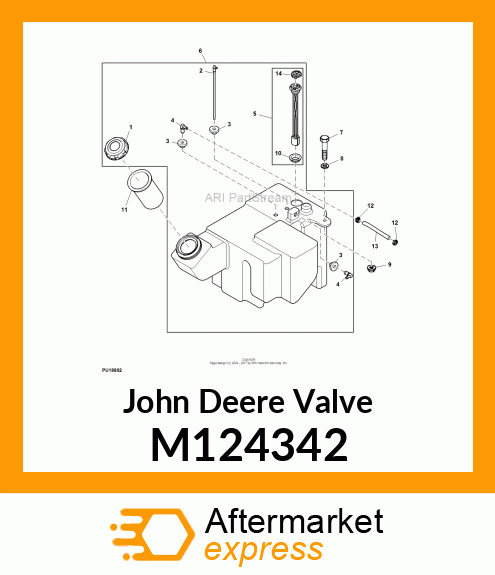 VALVE, FUEL SHUT M124342