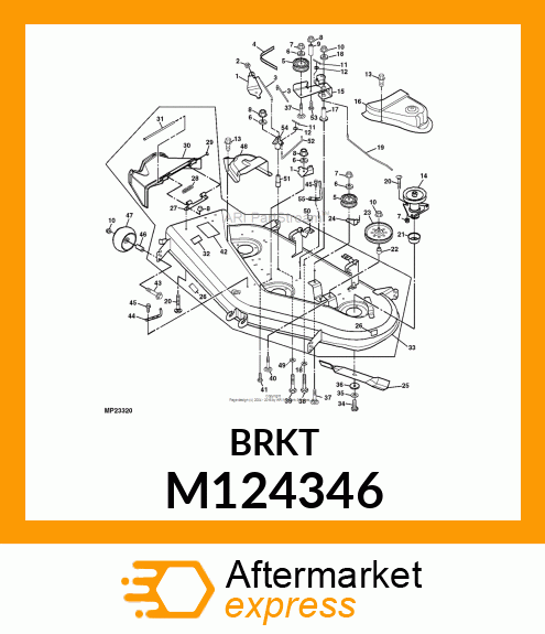 GUIDE, FIXED IDLER BELT (46") M124346