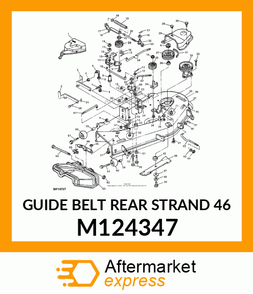 Guide Belt Rear Strand 46" M124347