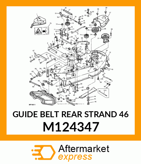Guide Belt Rear Strand 46" M124347