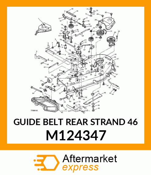 Guide Belt Rear Strand 46" M124347