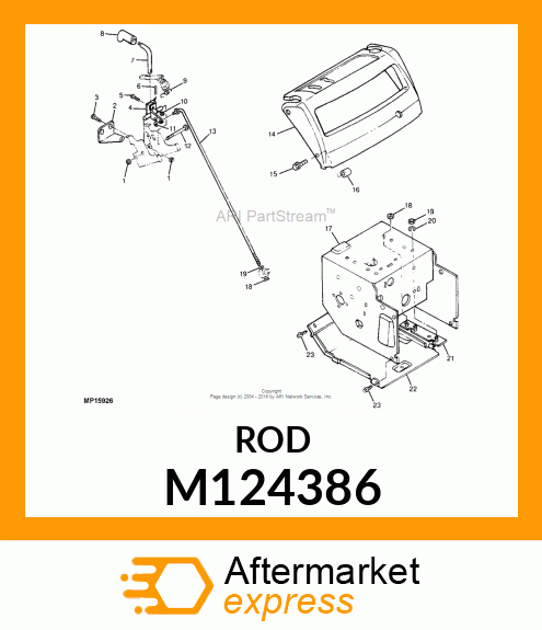 Lever - LEVER, CONTROL M124386