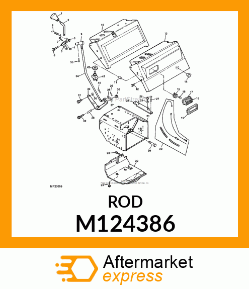 Lever - LEVER, CONTROL M124386