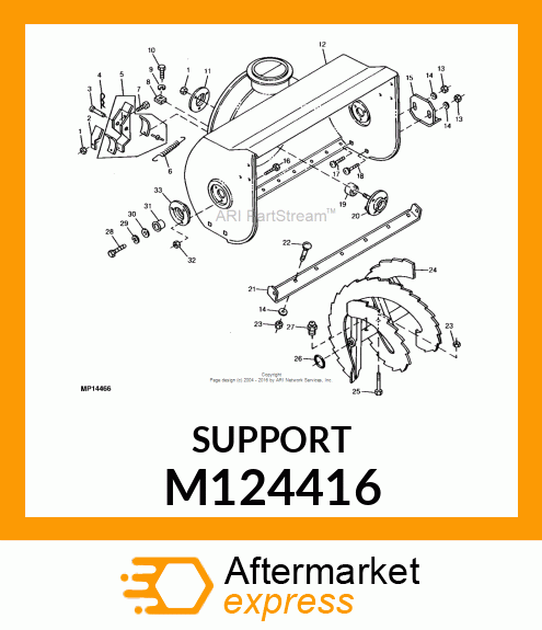 Support - SUPPORT, SUPPORT, BEARING M124416