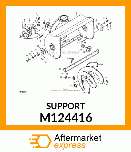 Support - SUPPORT, SUPPORT, BEARING M124416