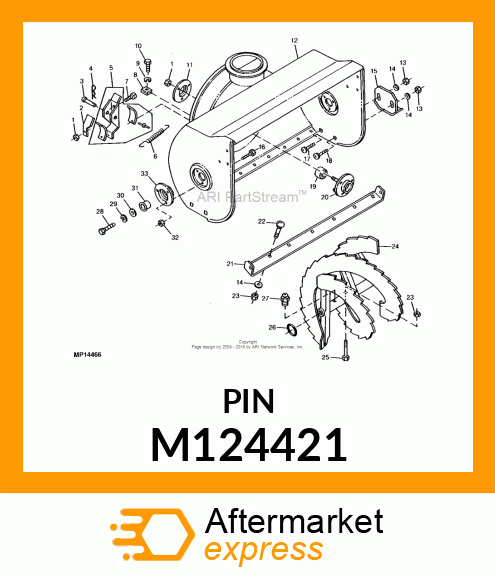 Pin Fastener M124421