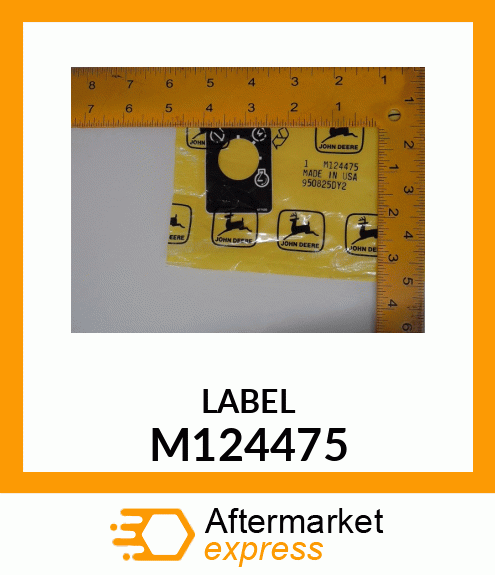 Label Model No 828D M124475