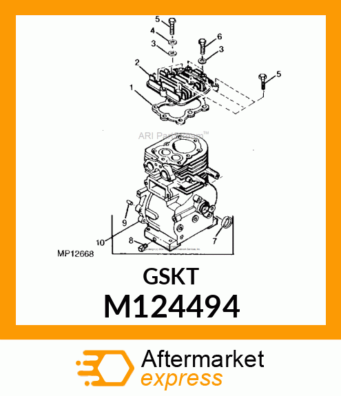 GASKET, CYLINDER HEAD M124494