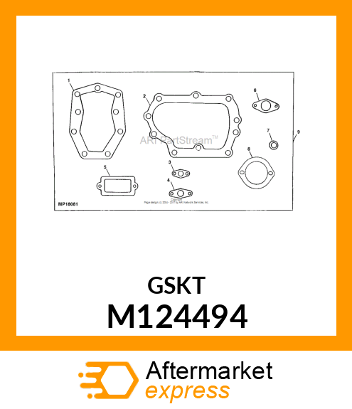 GASKET, CYLINDER HEAD M124494