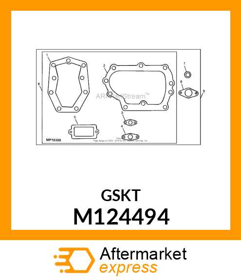 GASKET, CYLINDER HEAD M124494