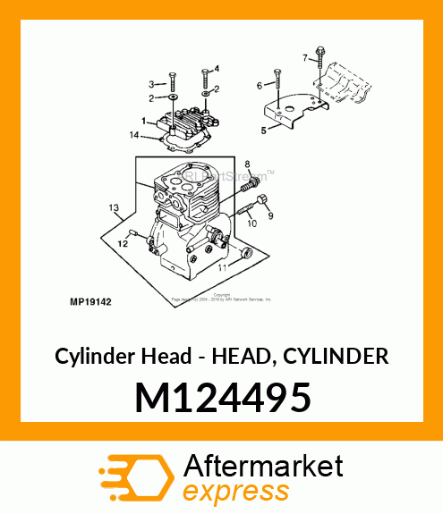 Cylinder Head - HEAD, CYLINDER M124495