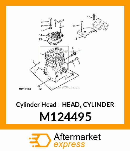 Cylinder Head - HEAD, CYLINDER M124495