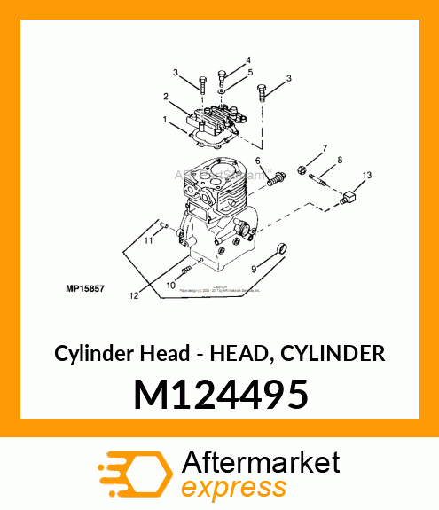 Cylinder Head - HEAD, CYLINDER M124495