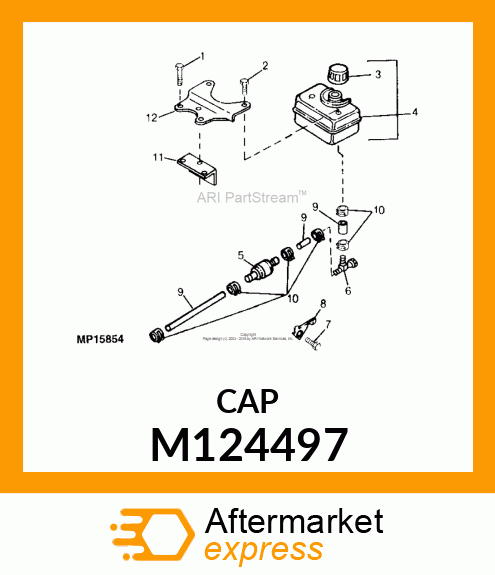 CAP, FUEL BLACK M124497