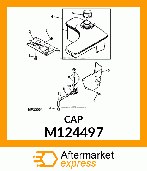 CAP, FUEL BLACK M124497