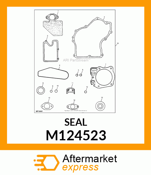 SEAL, OIL (RUBBER W/SPRING) M124523