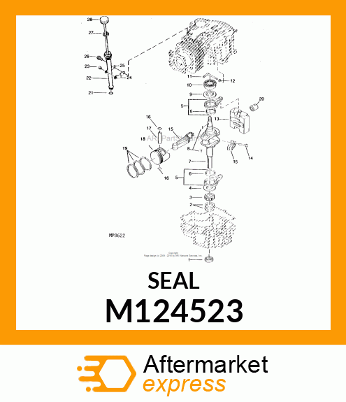 SEAL, OIL (RUBBER W/SPRING) M124523