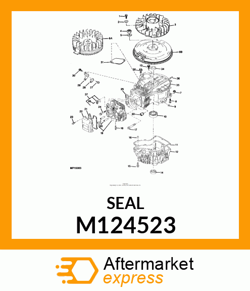 SEAL, OIL (RUBBER W/SPRING) M124523