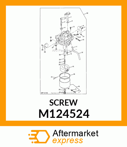 SCREW, PILOT AIR M124524