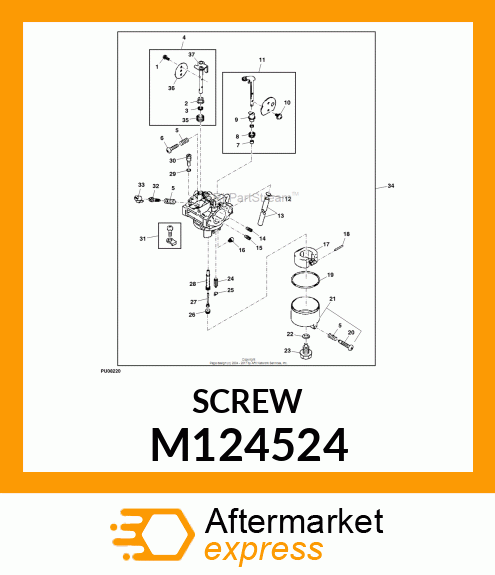 SCREW, PILOT AIR M124524