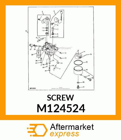 SCREW, PILOT AIR M124524