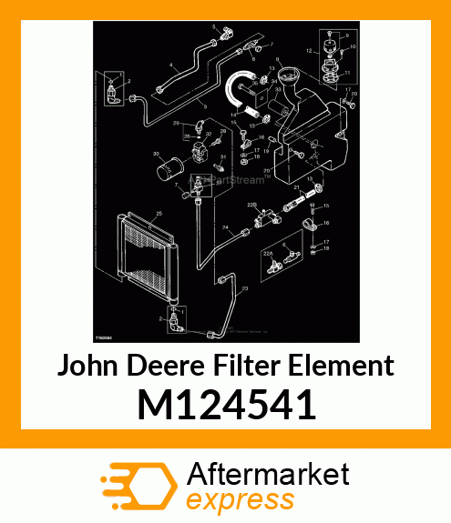 ELEMENT, HYDRAULIC FILTER M124541