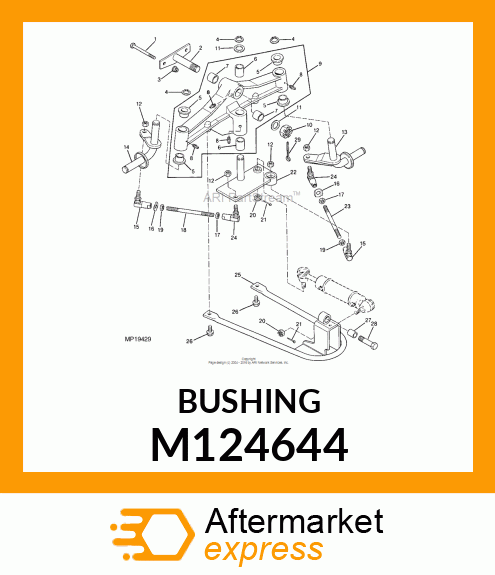 BUSHING, AXLE PIVOT M124644