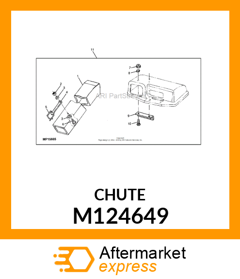 CHUTE, DISCHARGE M124649