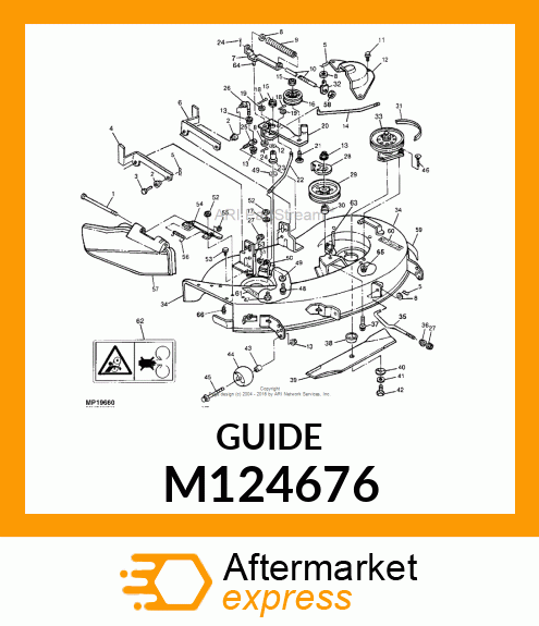 GUIDE, WASHER STOP # M124676