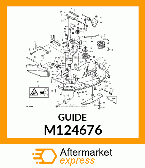 GUIDE, WASHER STOP # M124676