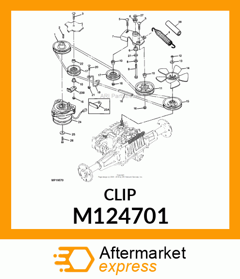 GUIDE, BELT IDLER M124701