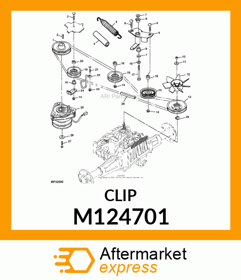 GUIDE, BELT IDLER M124701