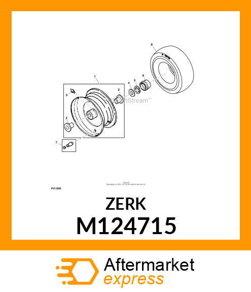 LUBRICATION FITTING M124715