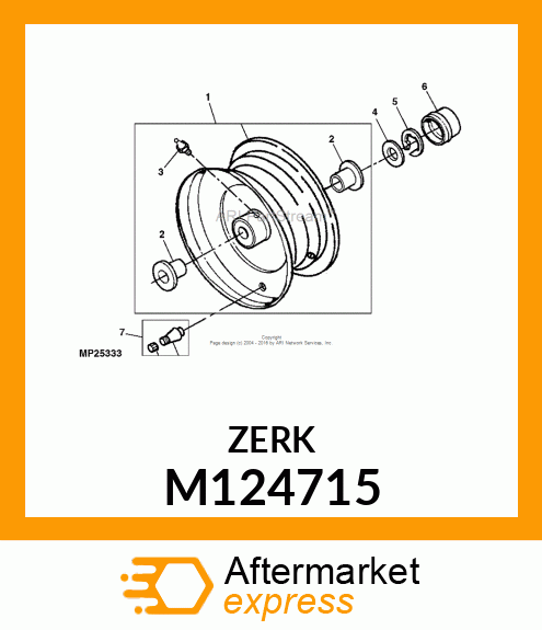 LUBRICATION FITTING M124715