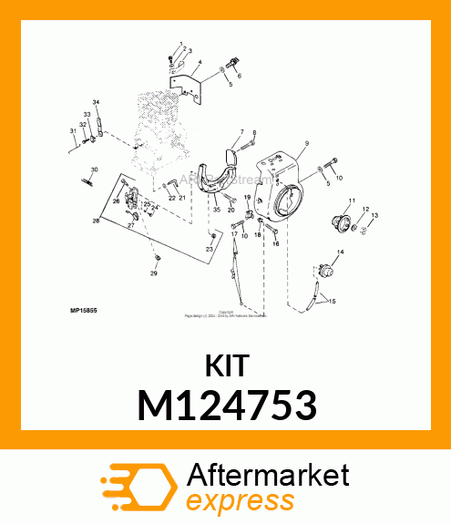 Baffle Blower Housing M124753