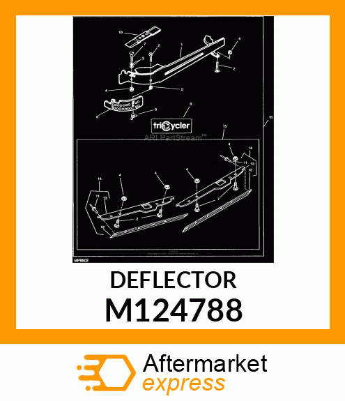 DEFLECTOR, DEFLECTOR, LIP 48 M1731 M124788