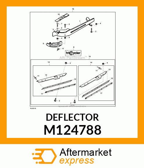 DEFLECTOR, DEFLECTOR, LIP 48 M1731 M124788