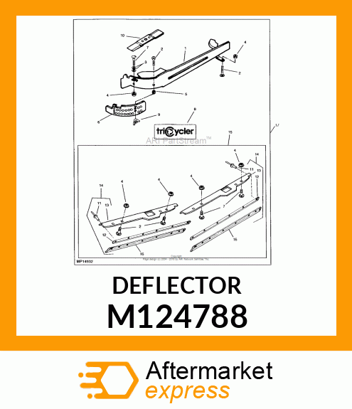 DEFLECTOR, DEFLECTOR, LIP 48 M1731 M124788