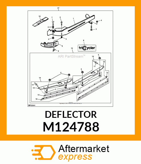 DEFLECTOR, DEFLECTOR, LIP 48 M1731 M124788