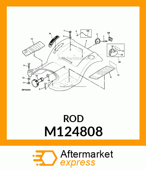 CLIP, DETENT (DEPTH STOP) M124808