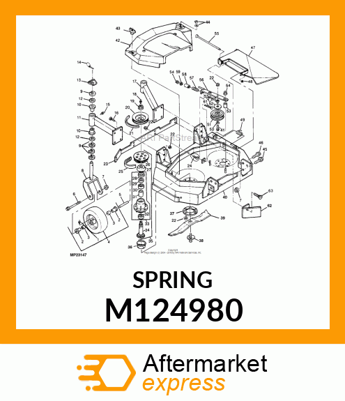 SPRING, COMPRESSION M124980