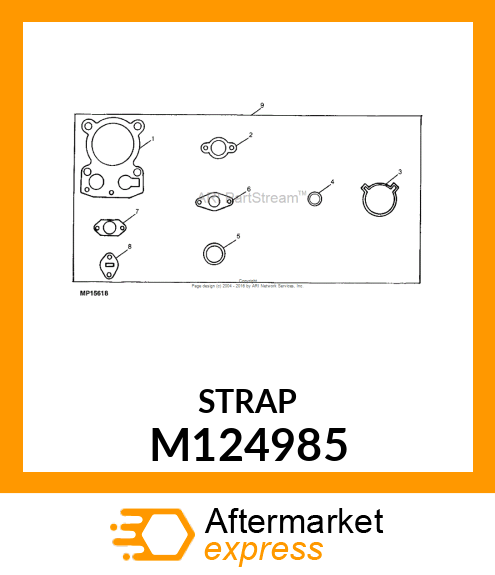 STRAP, STRAP, LIFTING M124985