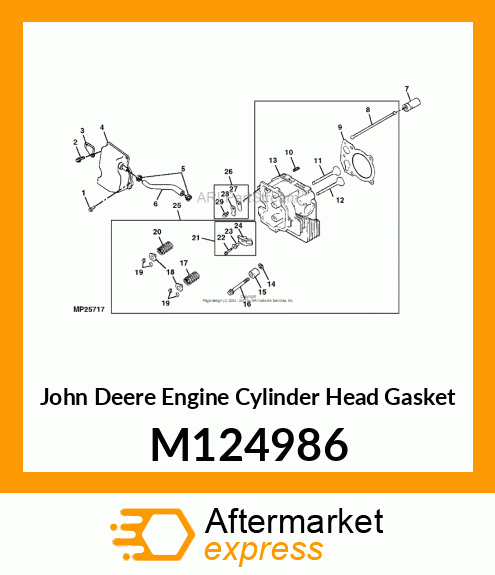 GASKET, CYLINDER HEAD M124986