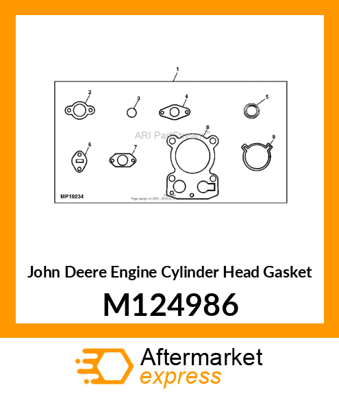 GASKET, CYLINDER HEAD M124986