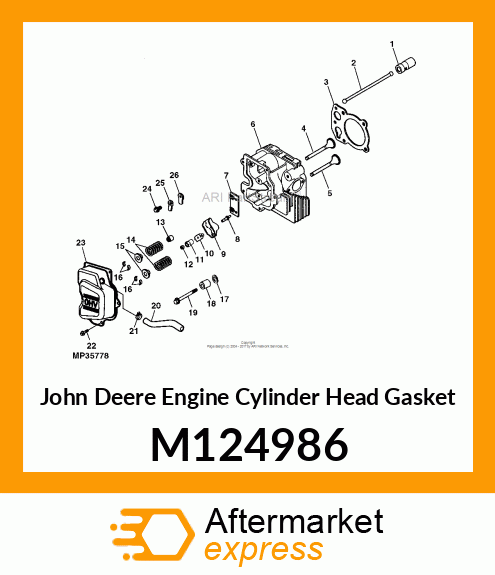 GASKET, CYLINDER HEAD M124986