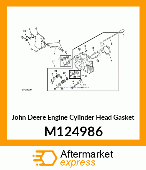 GASKET, CYLINDER HEAD M124986