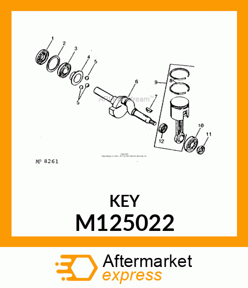 Shaft Key M125022