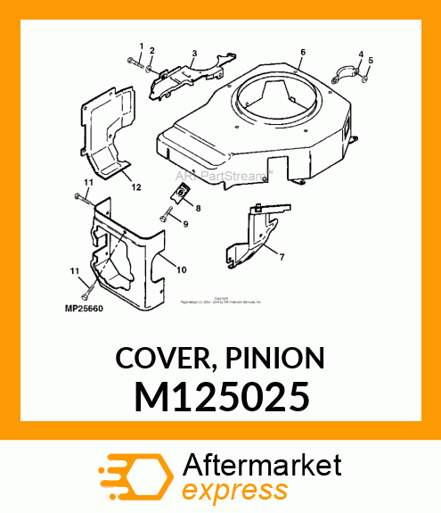 COVER, PINION M125025