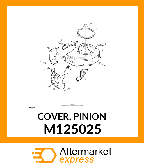 COVER, PINION M125025